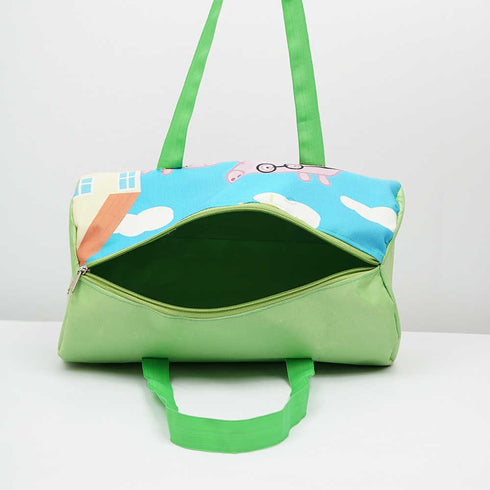 Personalized Cartoon Printed Kids Duffle Bag & Pouch Gift Combo
